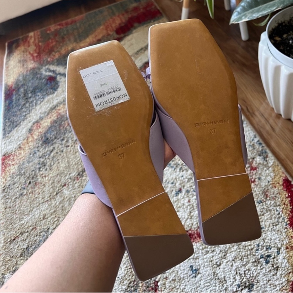 Jonathan Simkhai The Shae Sandal in Lupine in a one-toe thong design. 
Size 7 - Picture 5 of 15